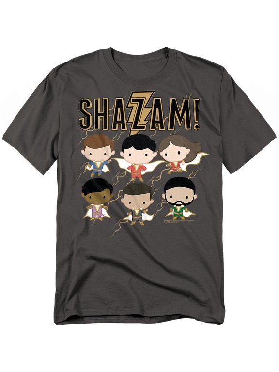 Shazam Movie T-Shirt Chibi Group Unisex Graphic Tee For Men & Women