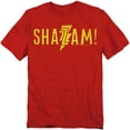 thumbnail image 1 of Shazam Movie T-Shirt Flat Logo Unisex Graphic Tee For Men & Women, 1 of 7