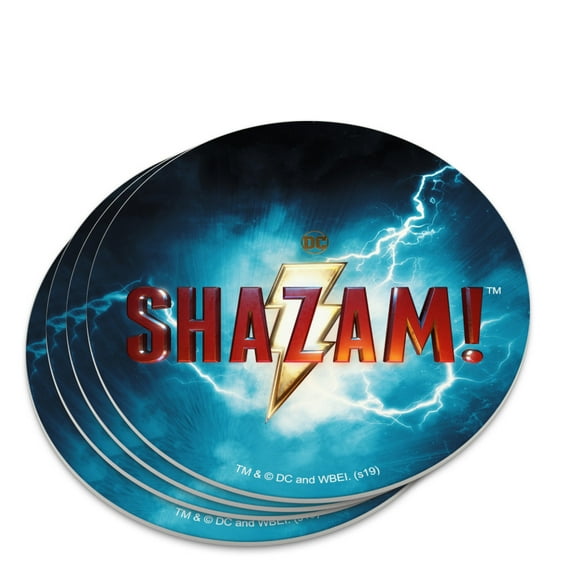Shazam! Movie Logo Novelty Coaster Set