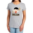 thumbnail image 1 of Shazam Movie Shazam Chibi Women's T Shirt, Athletic Heather, Small, 1 of 6