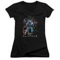 thumbnail image 1 of Shazam Movie Sins Junior Women's V-Neck T-Shirt Black, 1 of 1