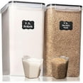 thumbnail image 1 of Shazo 2PC (9.5L | 321 oz) Extra Large Airtight Flour Sugar Storage Containers, BPA Free Plastic Food Storage Containers with Lids, 1 of 9