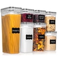 thumbnail image 1 of Shazo 7PC Food Storage Containers with Lids, Airtight Food Storage Containers Set for Pantry Organization, BPA Free Kitchen Canisters for Flour Sugar Pasta Cereal, Stackable Kitchen Storage Container, 1 of 9