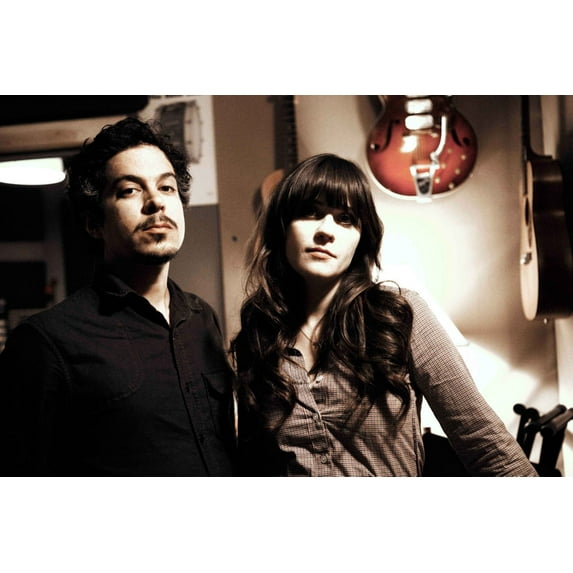 She And Him poster 12x16 Art Print on Metal Sign 12in x 16in Multi-Color Square Adults Poster Time
