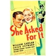 thumbnail image 1 of She Asked For It Us Poster Art Heads From Left: William Gargan Orien Heyward 1937 Movie Poster Masterprint (24 x 36), 1 of 1