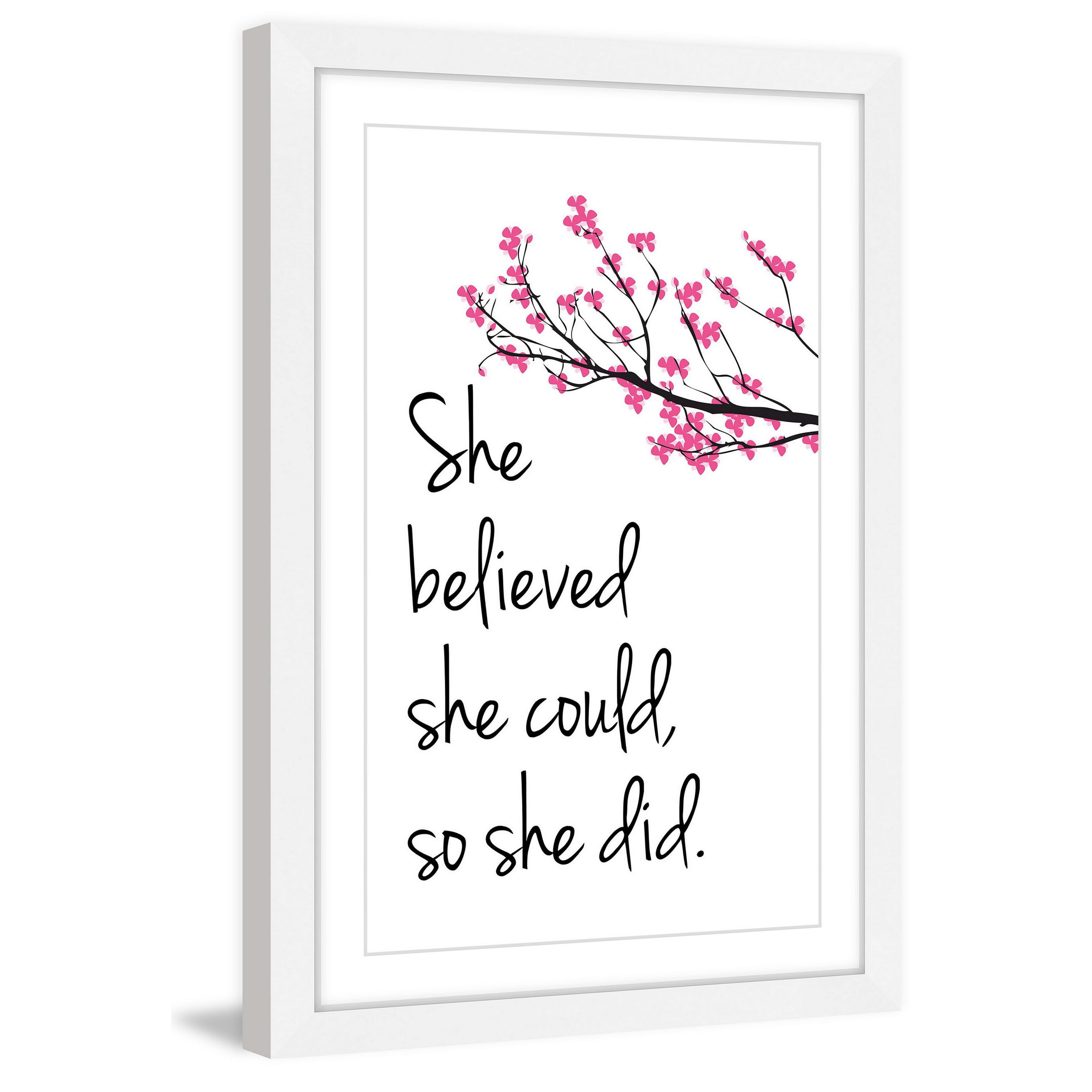"She Believed" Framed Painting Print