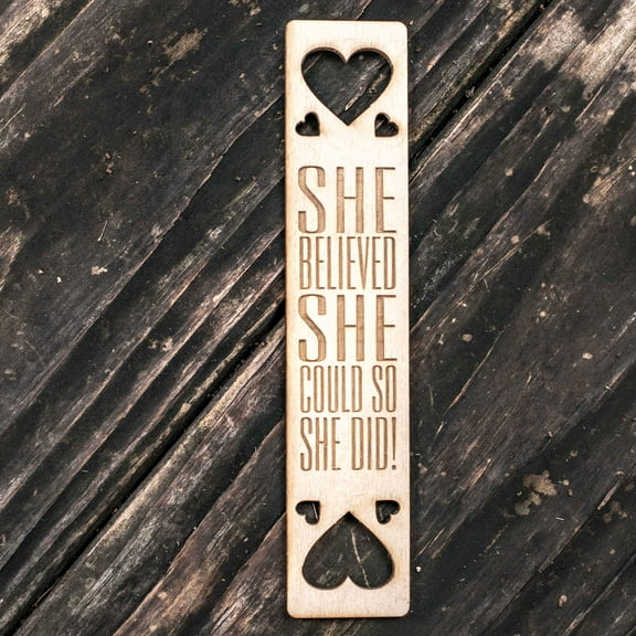 She Believed She Could - Bookmark