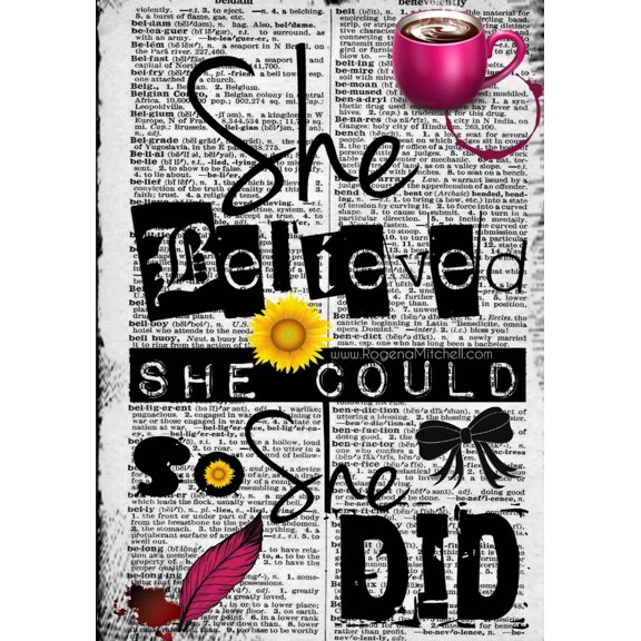 She Believed She Could So She Did - A Journal (College Rule): College Rule Edition 2017 (Paperback) by Rogena Mitchell-Jones