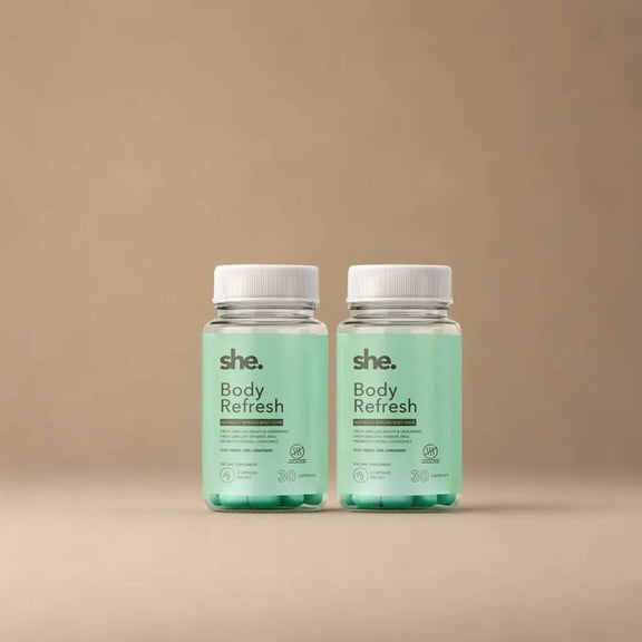 She. Body Refresh - Chlorophyll Capsules for Detox, Odor Control  Daily Freshness
