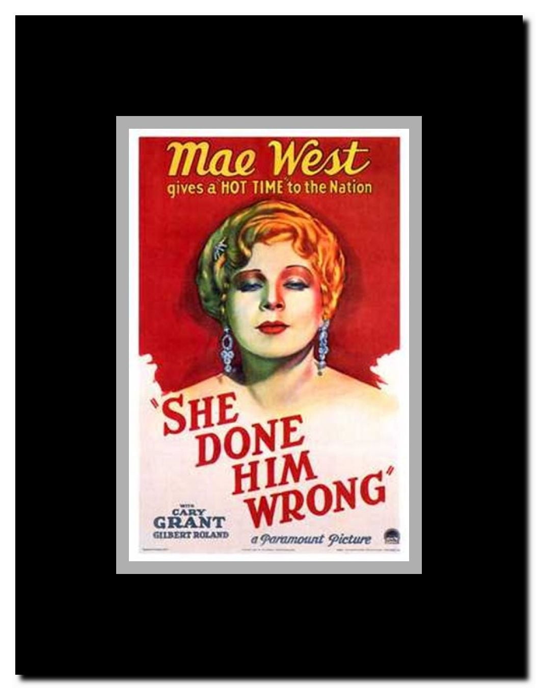 She Done Him Wrong Framed Movie Poster