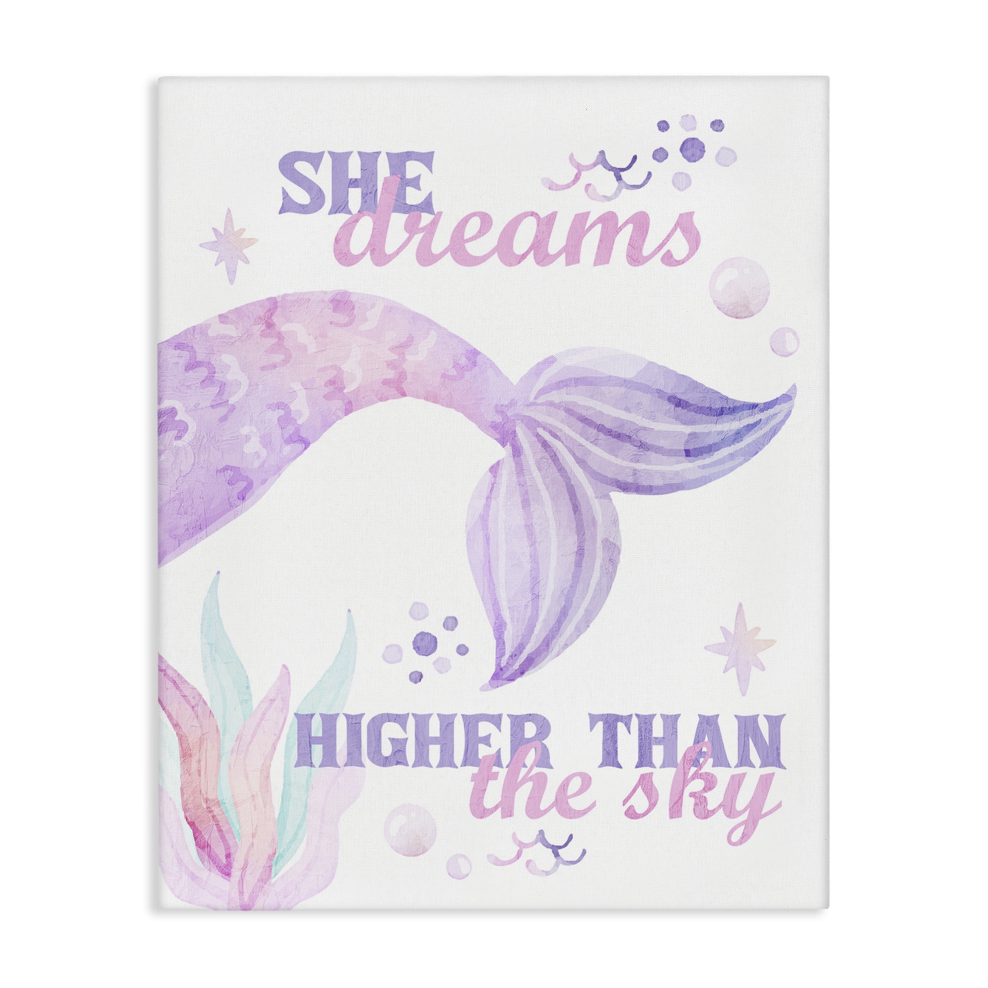 She Dreams Higher Than The Sky Canvas Wall Art, design by Kim Allen