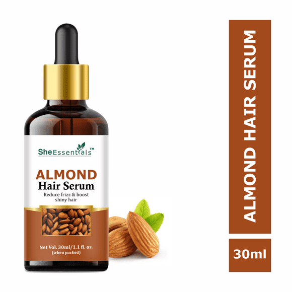 She Essentials Anti-Frizz Almond Hair Serum For Men and Women