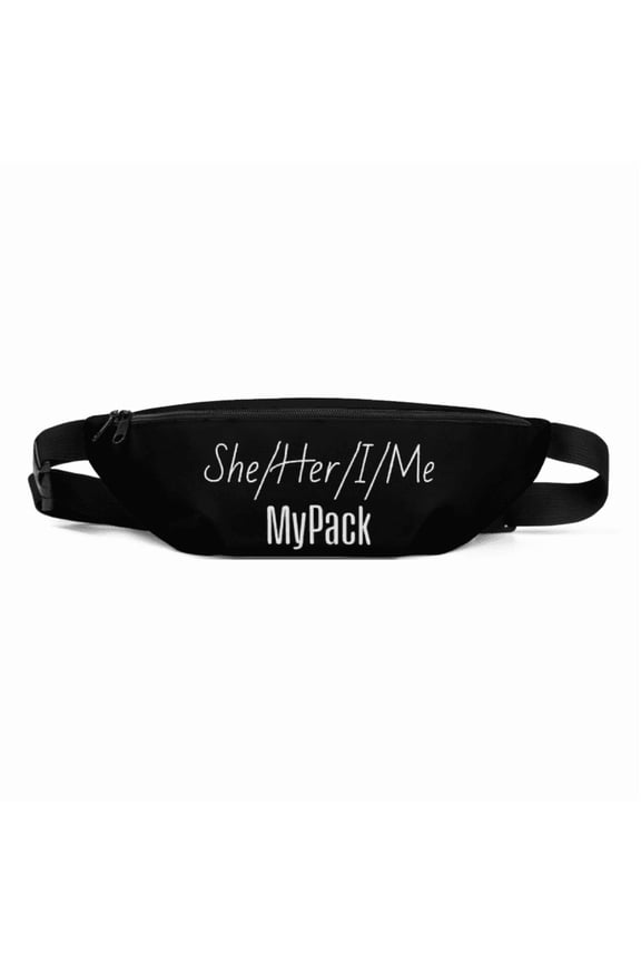 She/Her/I/Me Mypack- CWMBS by Tyler Khii All-Over Print Fanny Pack  Custom Water-Resistant Waist Bag with Adjustable Straps & Inner Pocket