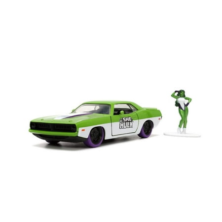 She-Hulk 73 Plymouth Barracuda 1:32 Vehicle and Figure