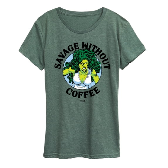 Marvel - Savage Without Coffee - Women's Short Sleeve Graphic T-Shirt