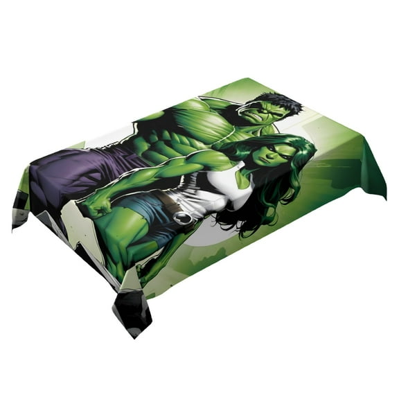 She Hulk Themed Square Tablecloth 54 * 72 Inches Durable Stylish