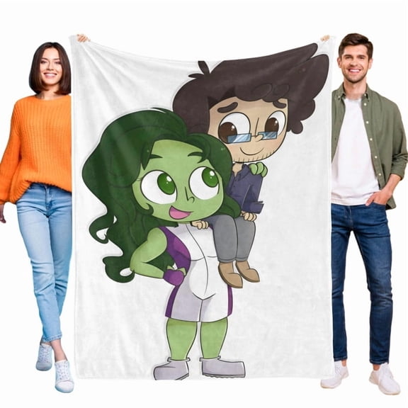 She Hulk flannel blanket 39*59 inch soft and comfortable with clear patterns and easy cleaning