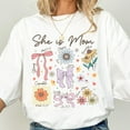 thumbnail image 1 of She Is Mom Christian Floral Mom Shirt, Mama Tee Shirt, Mom Birthday Gift, Mothers Day Shirt,Gift For Mom, 1 of 4