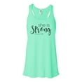 thumbnail image 1 of "She Is Strong, Racerback, Proverbs 31:25, Christian Tank, Workout Clothes, Soft Bella Canvas, Sublimation, Gift For Her, Racerback Tank Top, Mint , SMALL", 1 of 1
