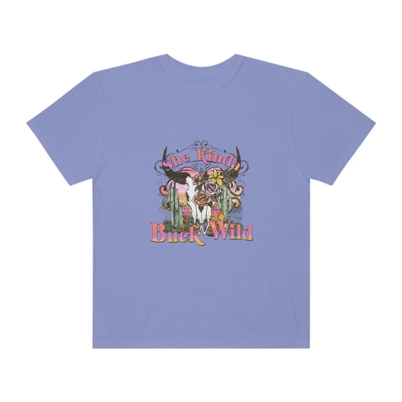 She Kinda Buck Wild Tshirt, Western Desert Cactus Shirt, Funny Saying