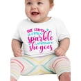 thumbnail image 1 of She Leaves Sparkle Where She Go T-Shirt Infant -Smartprints Designs,  6 Months, 1 of 4