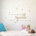 thumbnail image 1 of She Leaves a Little Sparkle Girls Room Vinyl Wall Decal Sticker Inspirational Quote with Stars, 1 of 4
