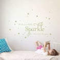 thumbnail image 1 of She Leaves a Little Sparkle Girls Room Vinyl Wall Decal Sticker Inspirational Quote with Stars, 1 of 4