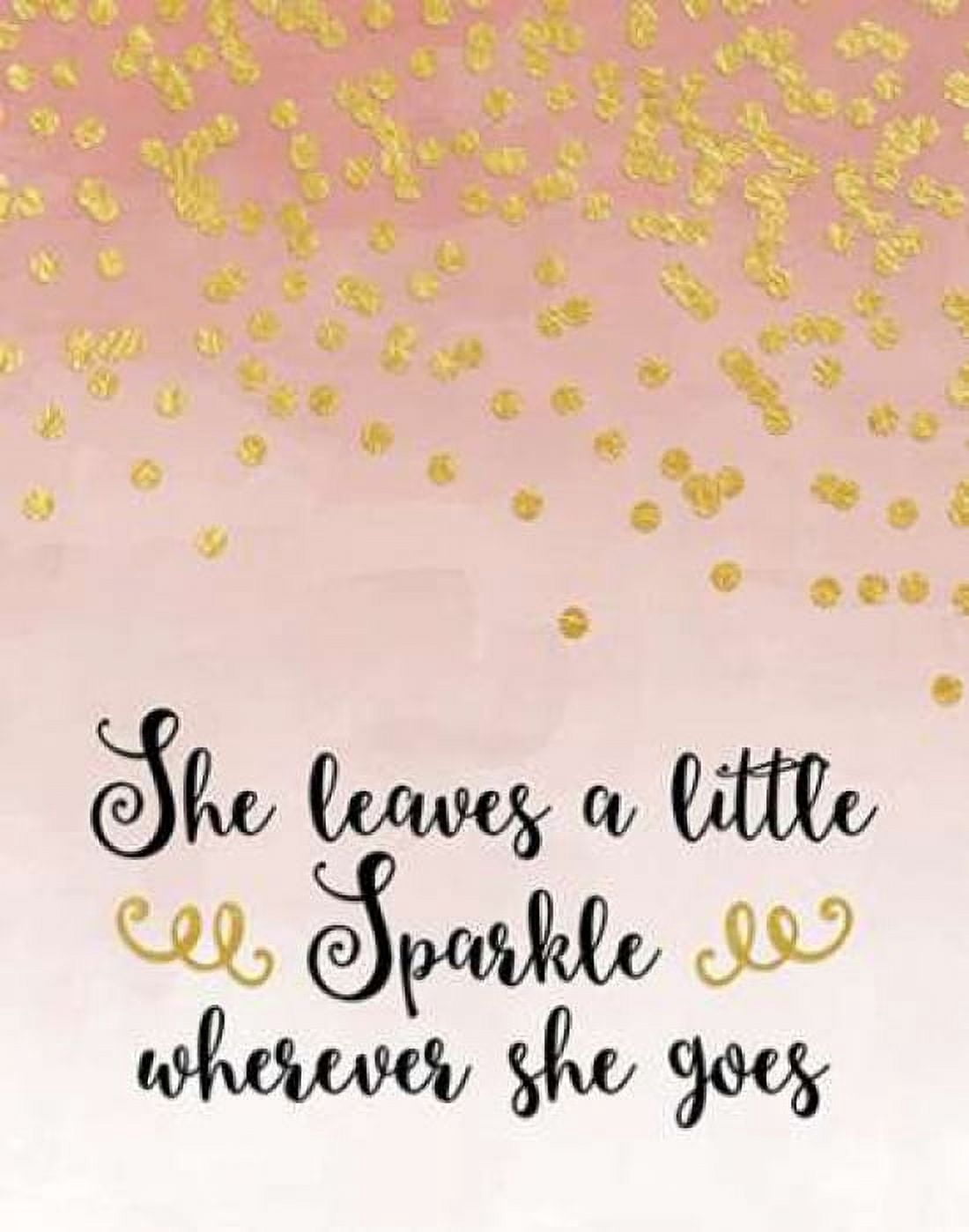 She Leaves a Little Sparkle - Pink Canvas Art - Tara Moss (22 x 28)