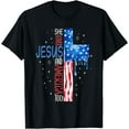 thumbnail image 1 of She Loves Jesus And America Too T-Shirt, 1 of 4