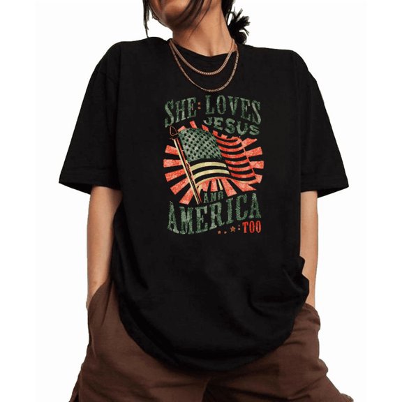 She Loves Tee Motivational T-Shirt Top Fashion Short Sleeve Round Neck Soft Cotton Comfort Fit Black S-5XL