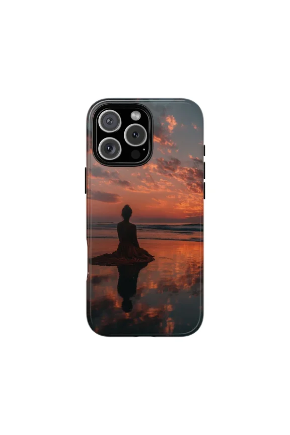 She Makes the Sun Rise Beach Scene Case for iPhone 11-17 Pro Max