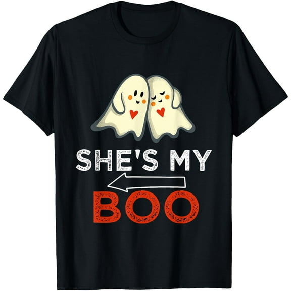 She' My Boo Cute Matching Couple Halloween Costume Boyfriend T-Shirt