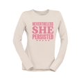 thumbnail image 1 of She Persisted Feminist Tee Long Sleeve Women's, 1 of 4