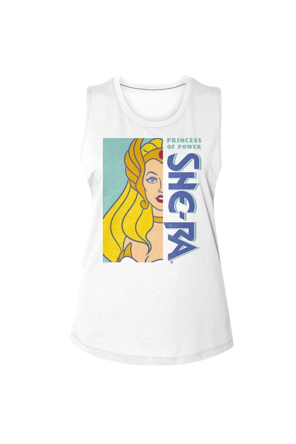 She-Ra Half Heroine Princess of Power Women's Tank (XL)