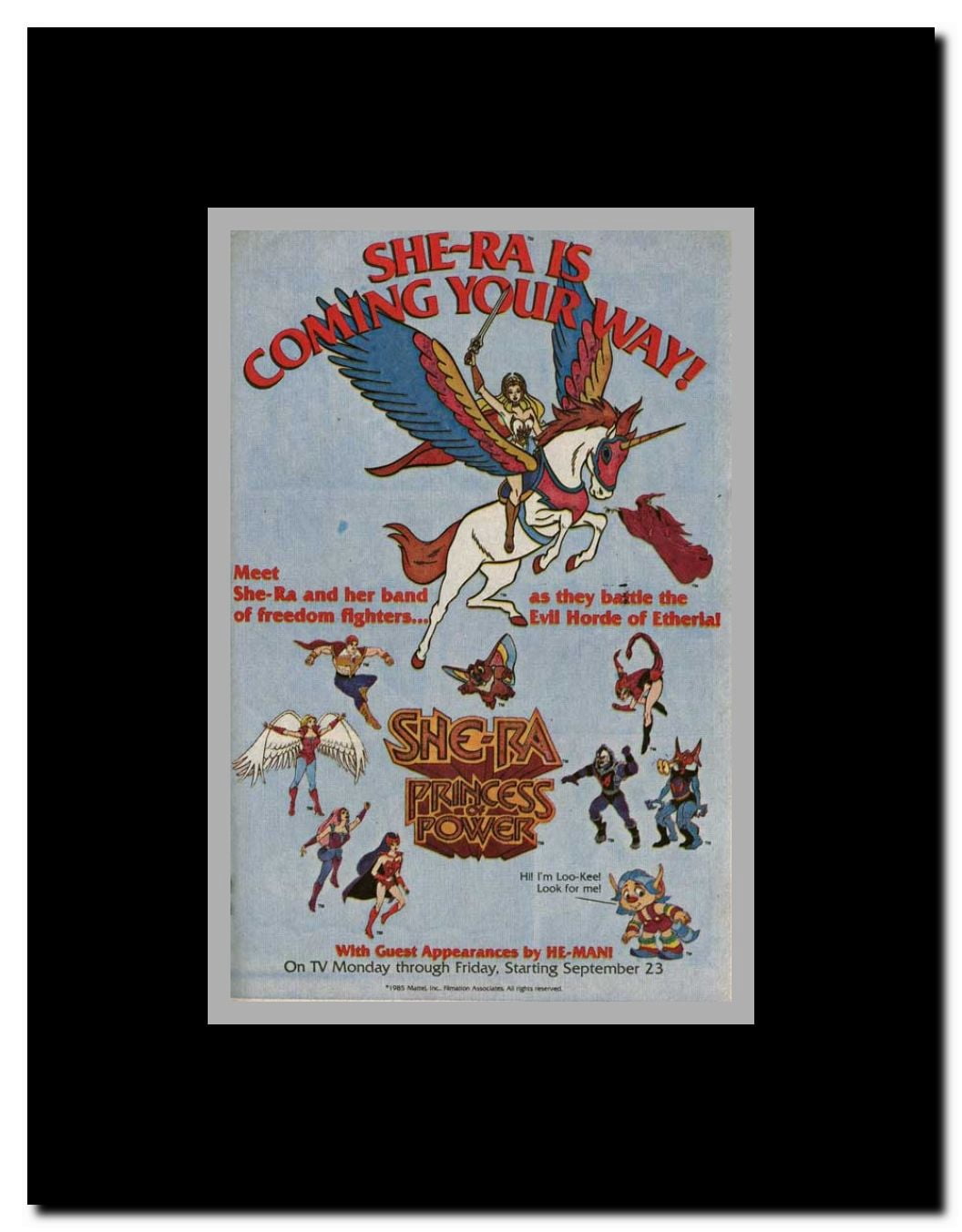 She-Ra: Princess of Power Framed Movie Poster