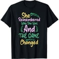 thumbnail image 1 of She Remembered Who She Was And The Game Changed Women T-Shirt Black Large, 1 of 4