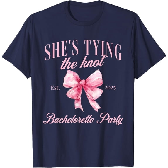 She'S Tying The Knot Bachelorette Party Graphic T-Shirt - Walmart.com