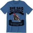 thumbnail image 1 of She Said Get Down On One Knee And Spare No Expense So That's What I Did Mens T-Shirt, 1 of 4