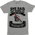 thumbnail image 1 of She Said Get Down On One Knee And Spare No Expense So That's What I Did Mens T-Shirt, 1 of 4