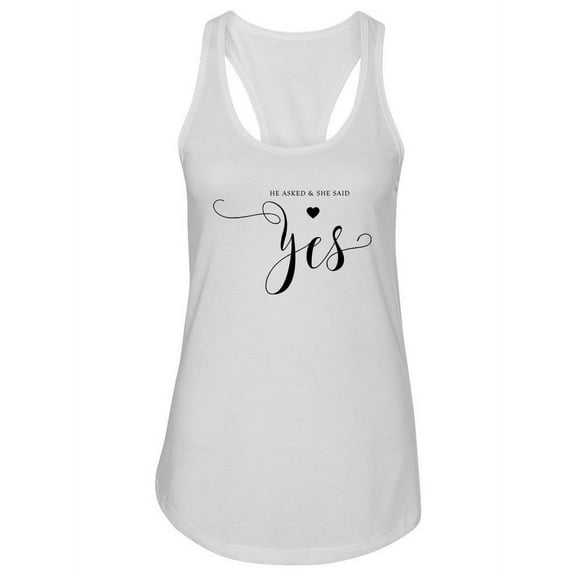 She Said Yes! Tank Women -Image by Shutterstock, Female Medium