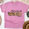 thumbnail image 1 of She Speaks With Wisdom Proverbs 31:26 Christian Floral T-Shirt, Azalea, Size XL, 1 of 6