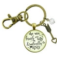 thumbnail image 1 of She Was Brash Silly And Radically Kind Gutsy Goodness Bronze Keychain Boho Inspire Jewelry Arrow Message, 1 of 8