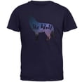 thumbnail image 1 of She Wolf Night Sky Landscape Mens T Shirt Navy 2XL, 1 of 1