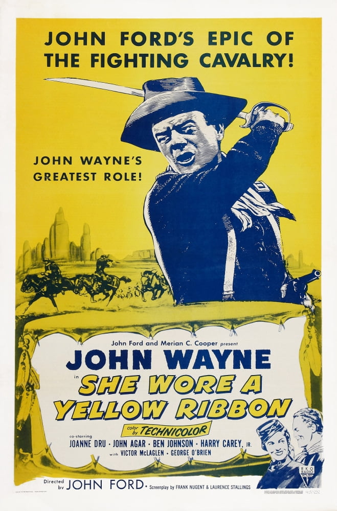 She Wore A Yellow Ribbon Canvas Art - (11 x 17)