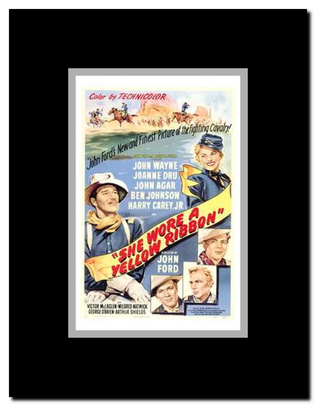 She Wore a Yellow Ribbon Framed Movie Poster