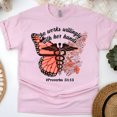 thumbnail image 1 of She Works Willingly With Her Hands T-Shirt for Women, Proverbs 31:13 Scripture Tee, Light Pink, Size M, 1 of 6