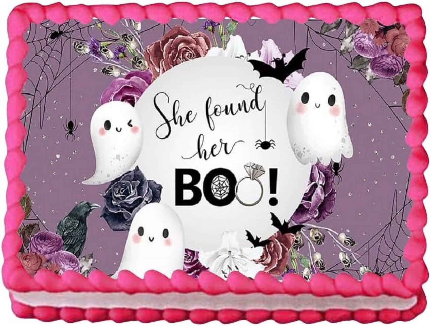 She found Her Boo Edible Image Bridal Shower Bachlorette Edible Cake