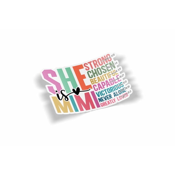 She is Mimi Waterproof Sticker
