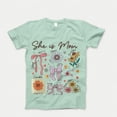 thumbnail image 1 of She is Mom Coquette T-Shirt, Christian Mama Tshirt, Boho Floral Mama Shirt, Mother’s Day Gift Shirt, Wildflower Mama Bible Verses, Gifts for Mother, 1 of 7