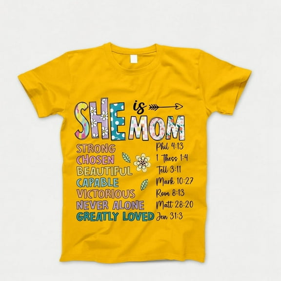 She is Mom T-Shirt, Flower Mom Shirt, Blessed Mom Tshirt, Gift for Mom ,Mother’s Day Gift, Mother's Day Shirt, Retro Mama Quotes Tee Top